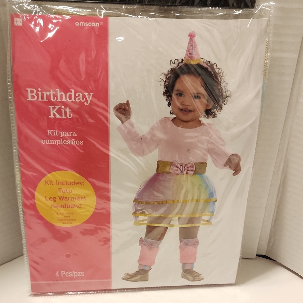 Amscan Pink and Rainbow Birthday Kit
